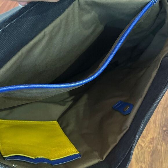 Timbuk2 Phoebe Dahl Jet pack Black leather canvas backpack. main image 6